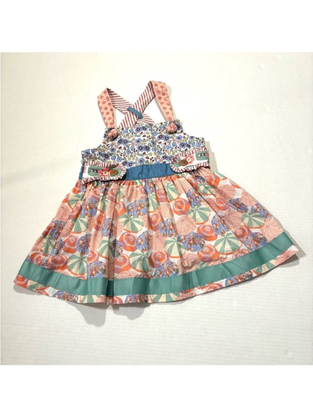 Matilda Jane Parasol Umbrellas Knot Top Happy and Free‎ Collection Girls Size 8